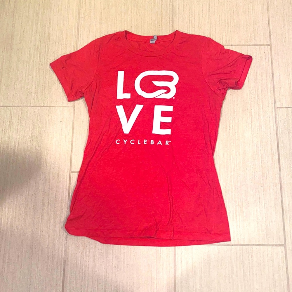 Next Level CycleBar Red Love T Shirt Size Small